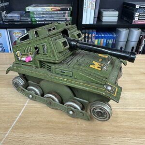 Vintage RARE JAPAN Toys Tin Toy Military TANK M-1 AS IS